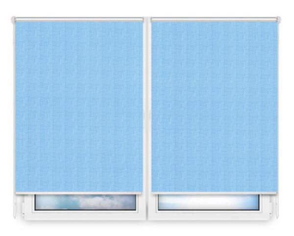 Рулонные шторы Мини Тэффи-голубой цена. Купить в «Мастерская Жалюзи»
